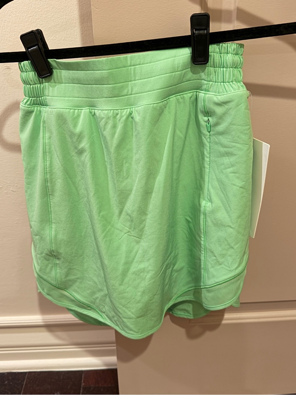lululemon athletica Mint Green Athletic Skort with Zip Pocket(left side)